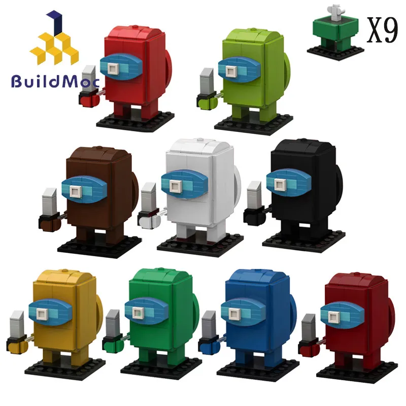 Buildmoc горячая Распродажа игры в персонажи без головы куклы космические фигурки