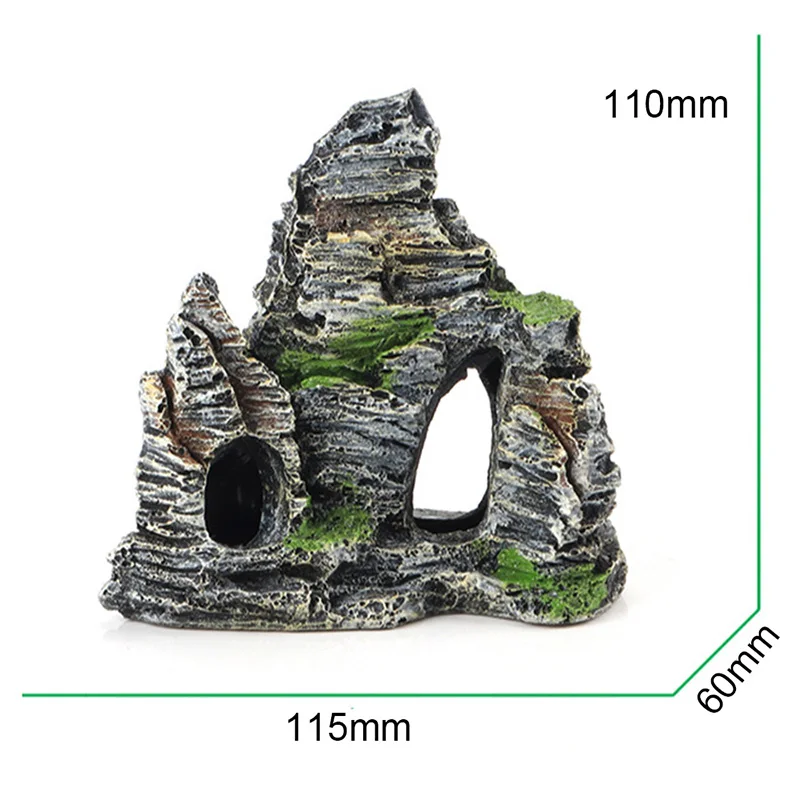 Горный вид Камень Аквариум Рок Пещера дерево мост аквариум орнамент с рыбами
