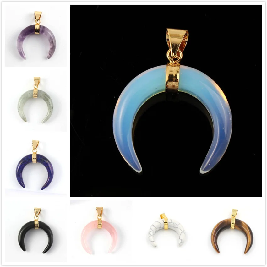 FYJS уникальный светильник желтого золота Цвет полумесяц розовый кварцевый