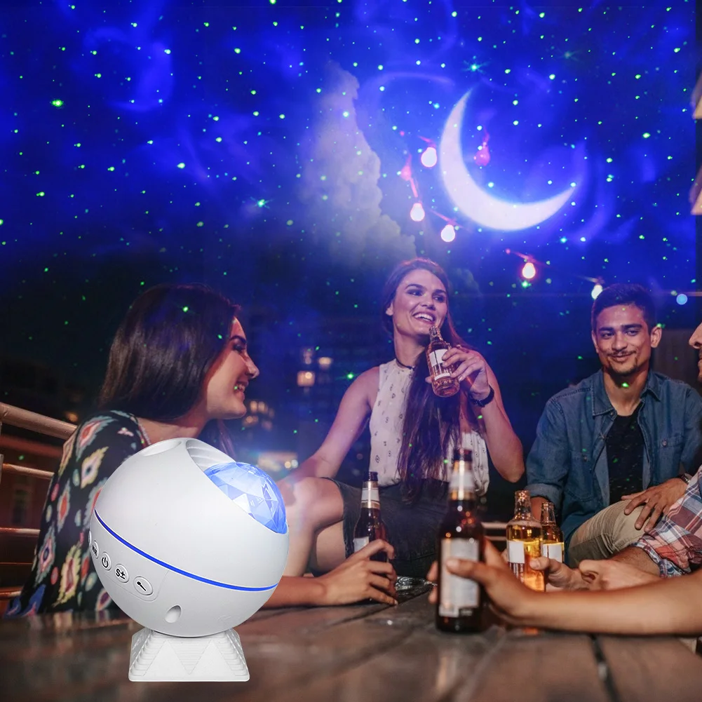 

Laser Light Children Bedroom Star Night Lamp Starry Sky LED Projection Lamp Voice Control Romantic Night Light