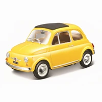 bburago 124 scale 1965 fiat 500f alloy racing car alloy luxury vehicle diecast cars model toy collection gift