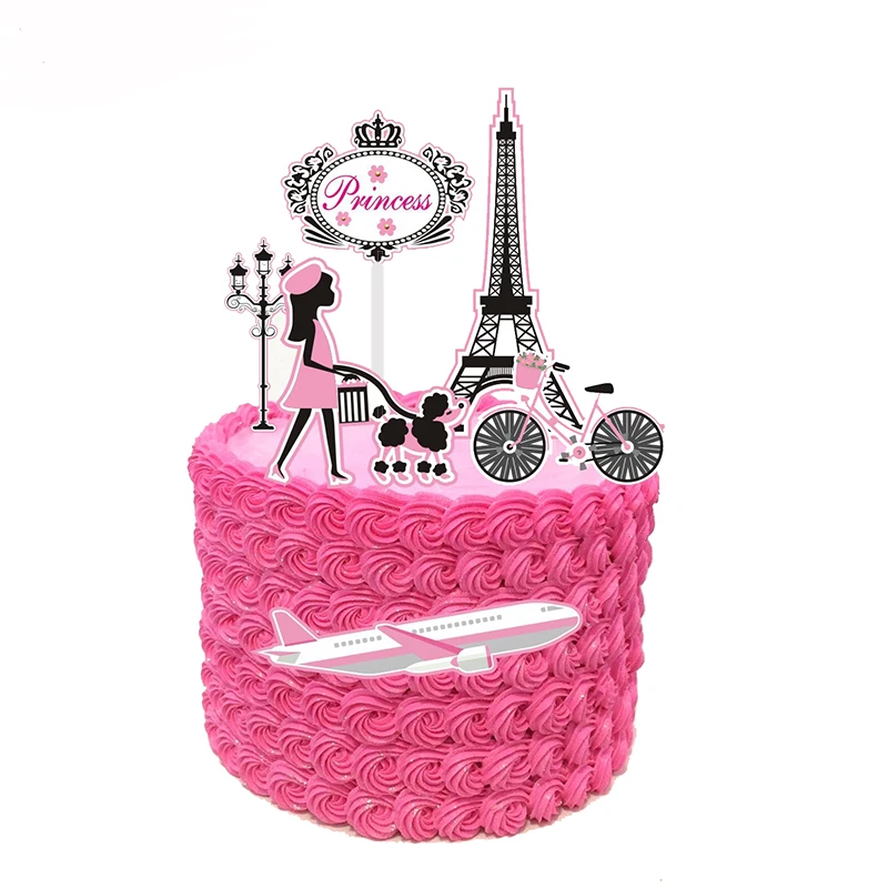 Романтический дорожный Топпер для торта косметический десертный стол 21st день