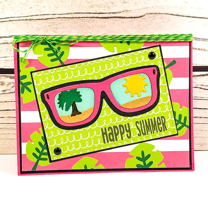 

Sunglasses and Accessories Metal Cutting Dies for diy Scrapbooking Photo Album Decorative Embossing PaperCard Crafts Die2020