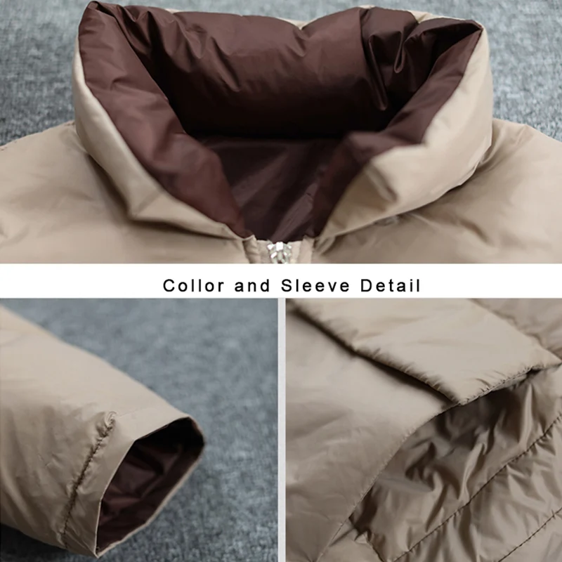2022 Women's Winter Down Jacket Coat 3 Colors Streetwear New Female Puffer Black Warm Jacket Chaqueta Mujer Women's Clothing