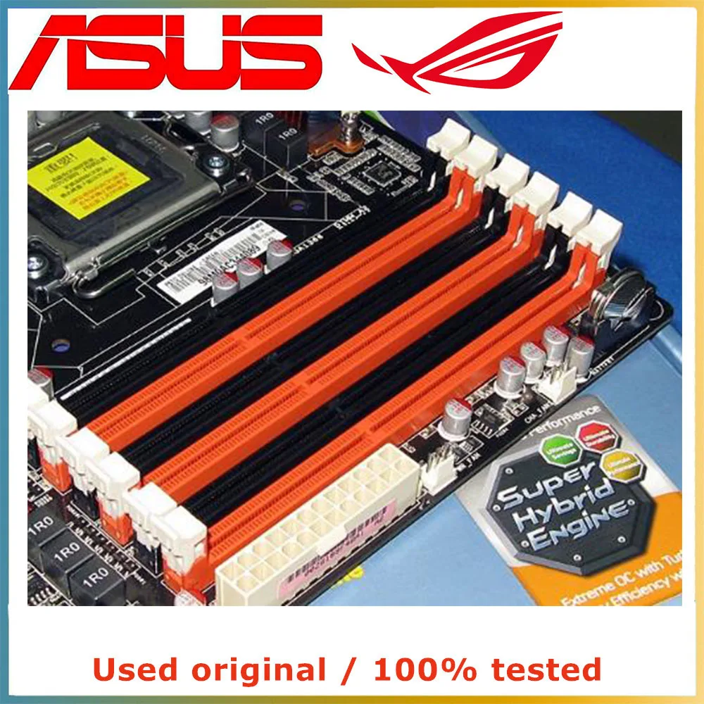 Для процессора Intel X58 LGA 1366 для ASUS P6TD Deluxe материнская плата компьютера LGA1366 DDR3 б/у