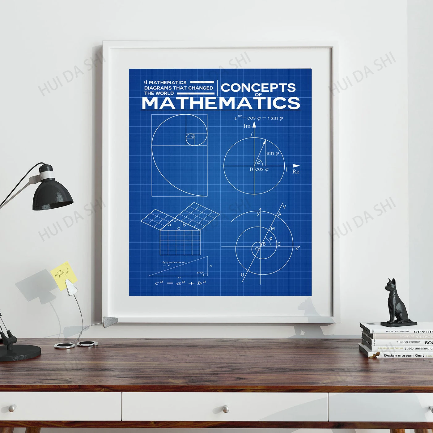 Математический плакат математическая печать изобретения математики настенное