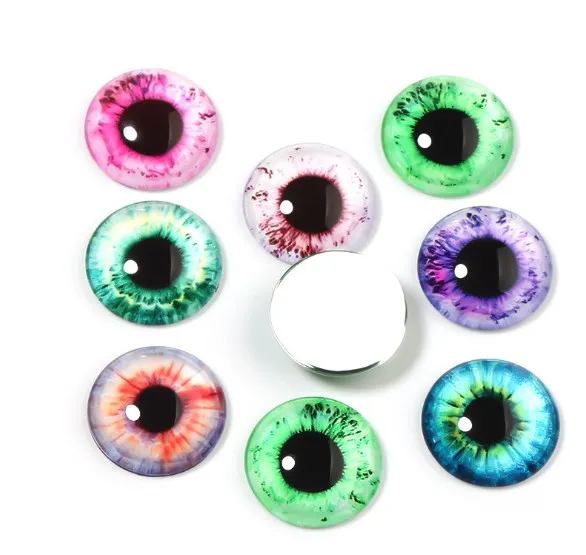 20 шт. круглые стеклянные кабошоны в стиле ретро для самостоятельного