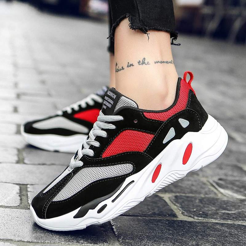 Мужская теннисная обувь дышащая Спортивная легкая для пар цветная кроссовки Zapatos