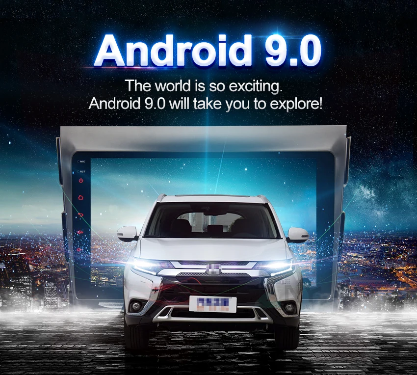 " ips 2.5D Топ дисплей Android 9 Carplay для Mitsubishi Outlander 2007 2008 2009 2010 2011 радио gps навигация WiFi DSP аудио