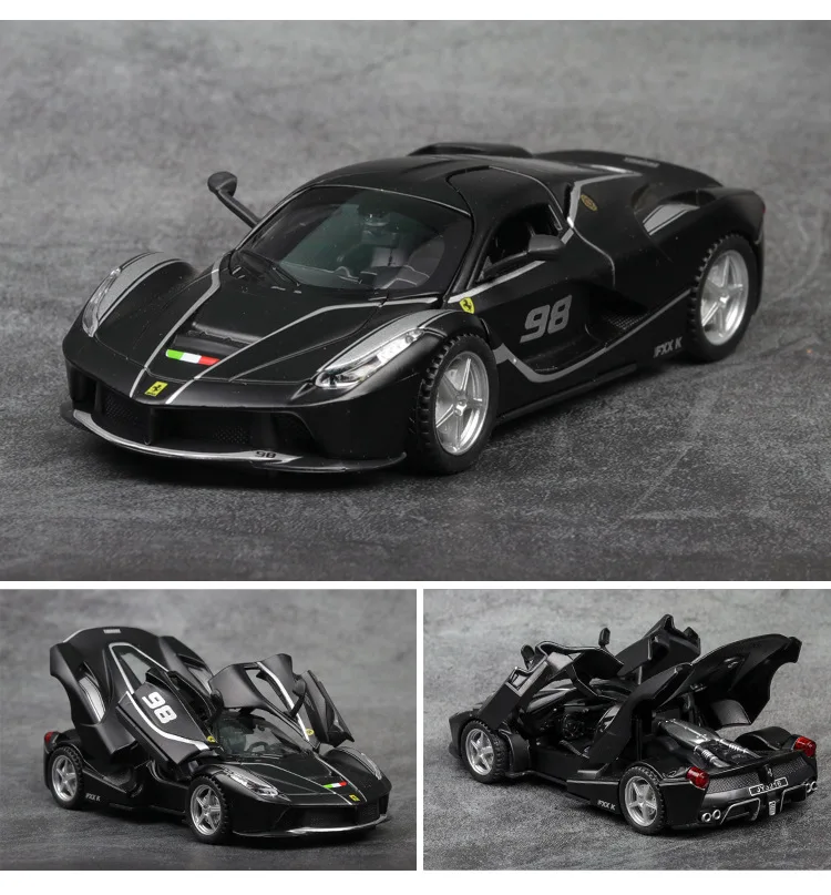 1:32 высокое моделирование Ferrari FXX K по форме спортивного автомобиля детская игрушка сплав звук и свет оттяните назад модель автомобиля для детей Подарки