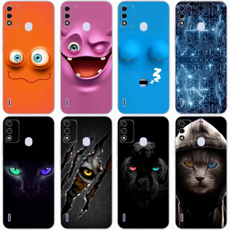 Чехол для Itel A33, A36 Мягкая силиконовая задняя накладка из ТПУ, A37, A48