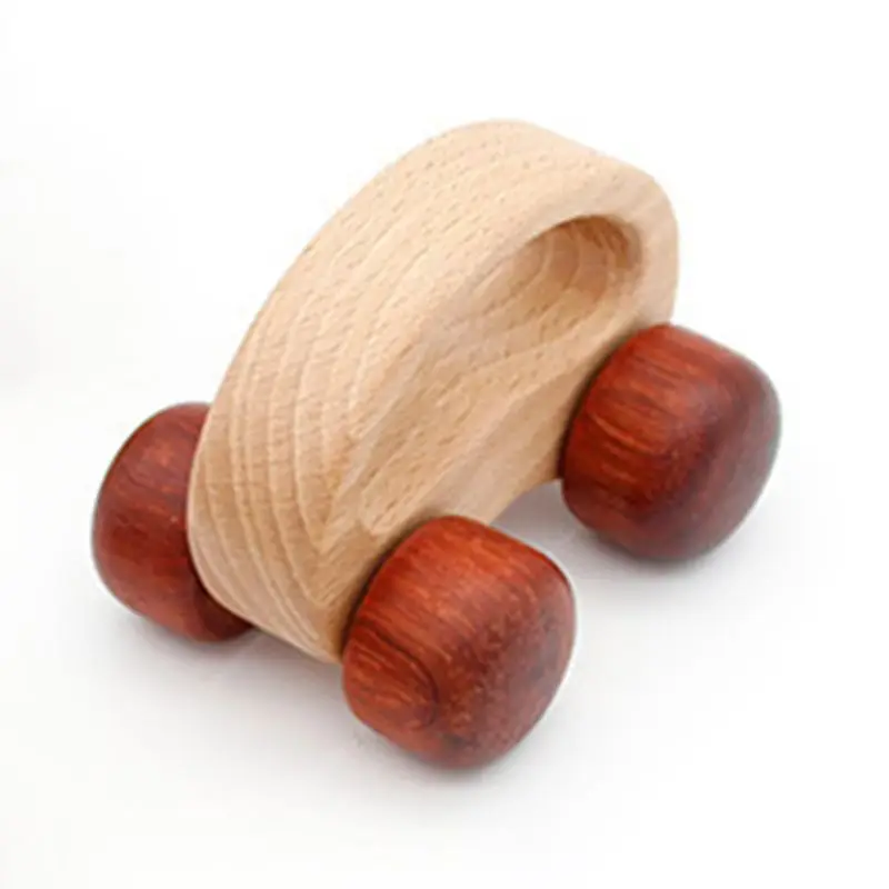 

1 Pc Baby Ecofriendly Wooden Car Infant Cartoon Puzzle Toys Child Educational Blocks