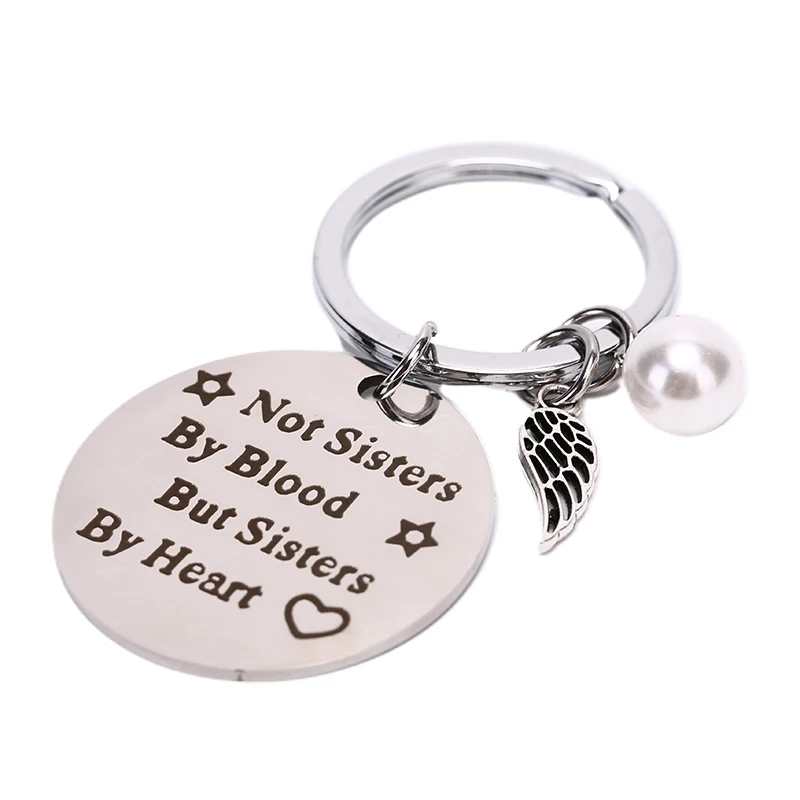 NEW Best Friends Keychain &quotnot Sisters By Blood But Heart&quot Keyring Friendship Jewelry Gift For Women Girls | Украшения и