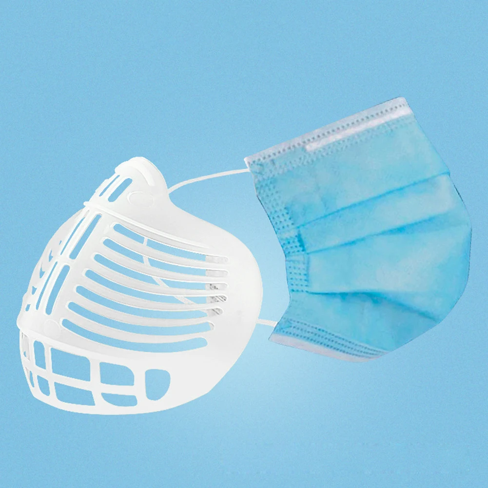 

Reusable Mouth Cover Haze Respirator 5/10pcs Reusable 3D Plastic Mask Inner Support Breathable Valve Aid Mask Holder