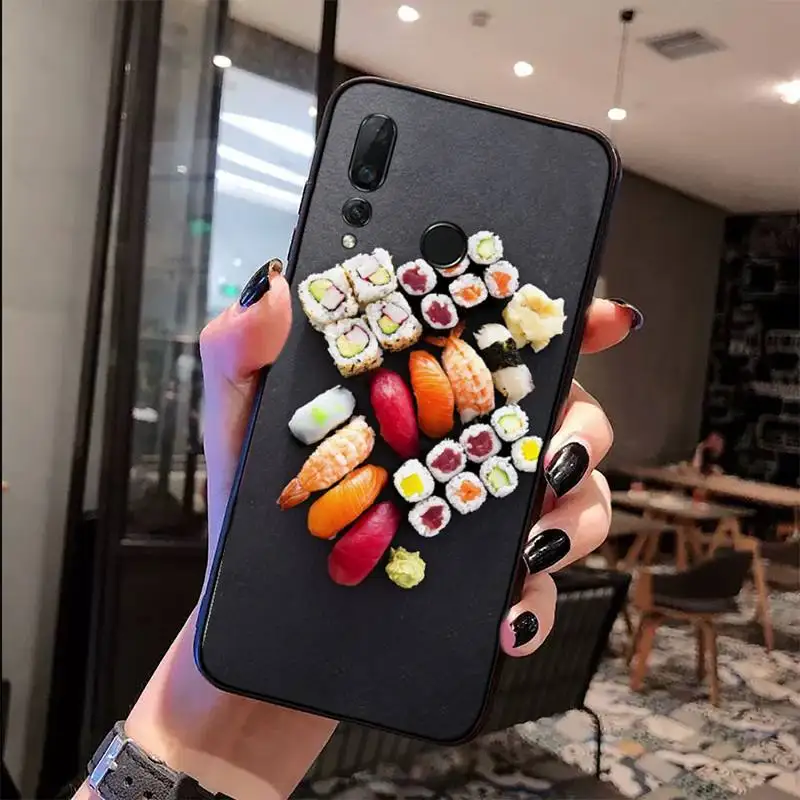 

cuisine sushi Phone Case For Huawei Honor 7C 7A 8X 8A 9 10 10i Lite 20 NOVA 3i 3e