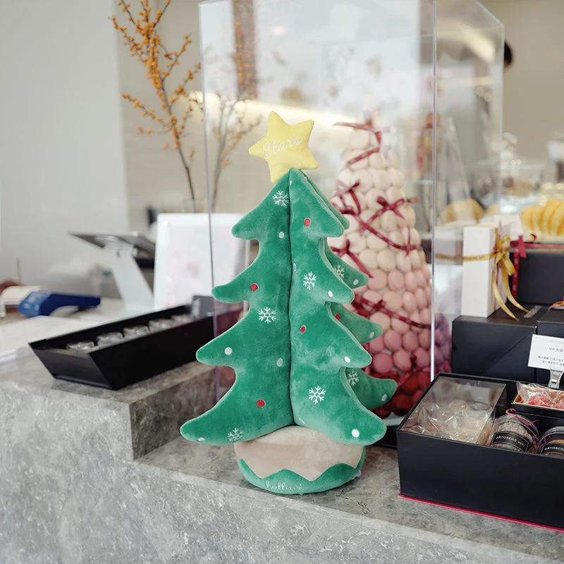 Mu&ntilde;eco de peluche de hombre de jengibre para ni&ntilde;os, juguete de decoraci&oacute;n del hogar de alta calidad, &aacute;rbol de Navidad, estrella, almohada-5