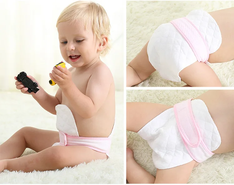 Cotton diaper 10 Pcs Baby Nappies Reusable Infant Newborn Cloth Diaper Nappy Liners Insert 3 Layers training underwear | Мать и ребенок