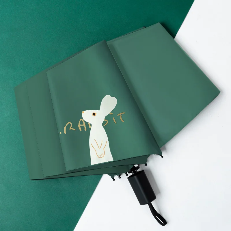 С милым животным узором сильные ветра складной автоматический зонтик Зонт с