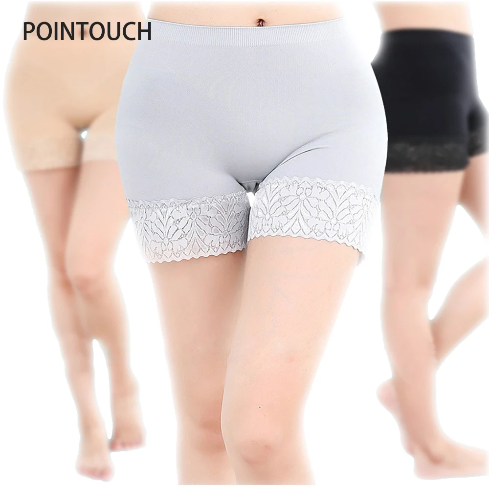 

Women Seamless Lace Safety Pants Women Underwear Mid-Waist Panties Anti extinction Ballet Shorts High elasticity Comfortable