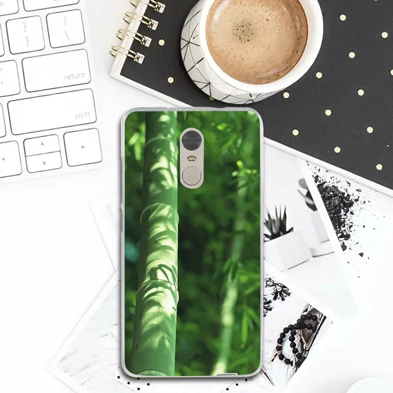 Абстрактные Бамбуковые Тени абстрактные мягкие ТПУ Силиконовые для Xiaomi Redmi Note 3 3S