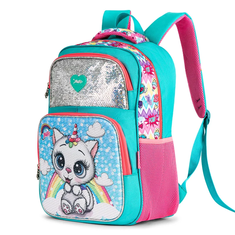 Милые школьные рюкзаки с блестками для девочек рюкзаки с единорогом, водонепроницаемые, легкие, Kawaii, сумка для книг, детские сумки, подарок