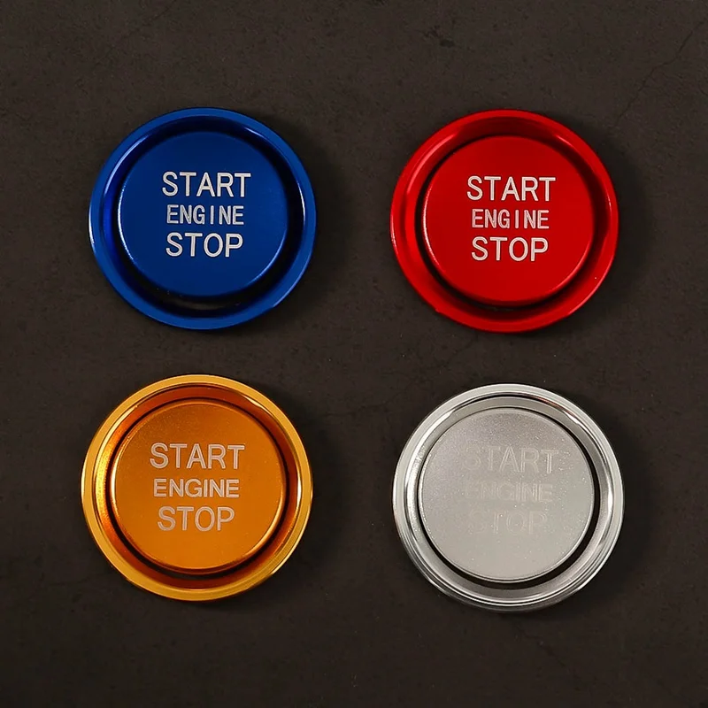 Автомобильный Стайлинг автомобильного двигателя Кнопка запуска и остановки