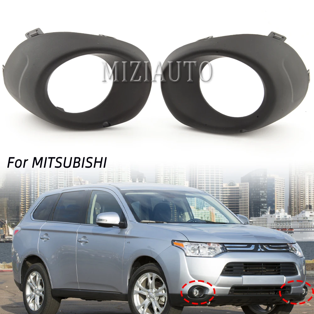 1 пара черные противотуманные фасветильник для Mitsubishi Outlander 2013 2014 - Цена: 1441.86