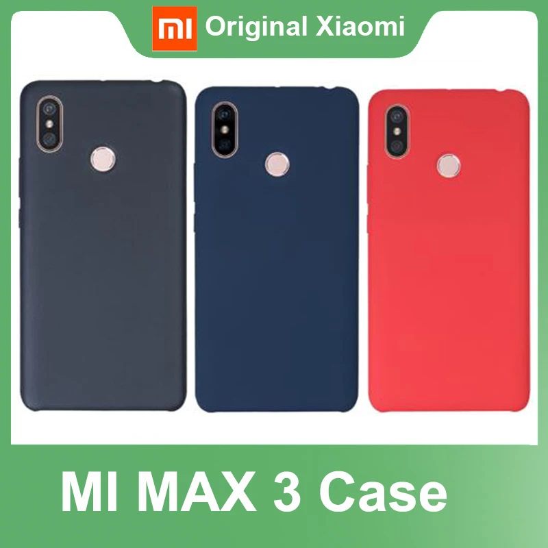 

NEW Original Xiaomi Mi Max 3 Case Hard PC + Soft Fiber Cover For Mi Max 3 Back Cover MAX3 Pro PC Shockproof Capas Coque