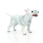 Бультерьер животного статуэтки коллекционные игрушки собака животное познание фигурки детей пластмассовые игрушечные модели