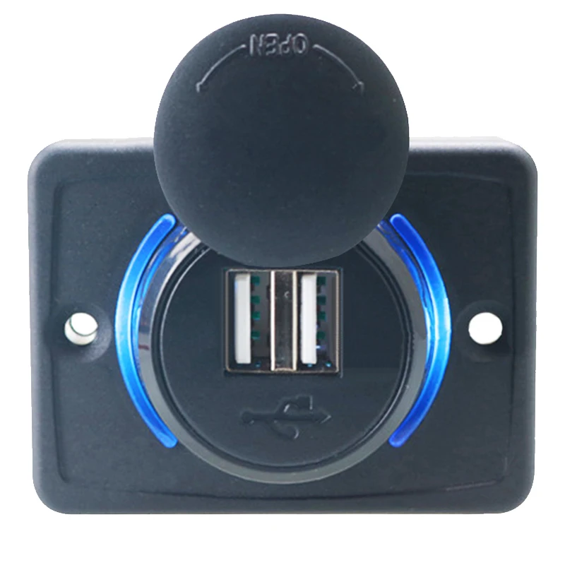 Автомобильное зарядное устройство для мотоцикла 12 В а 2 USB порта|Кабели адаптеры и