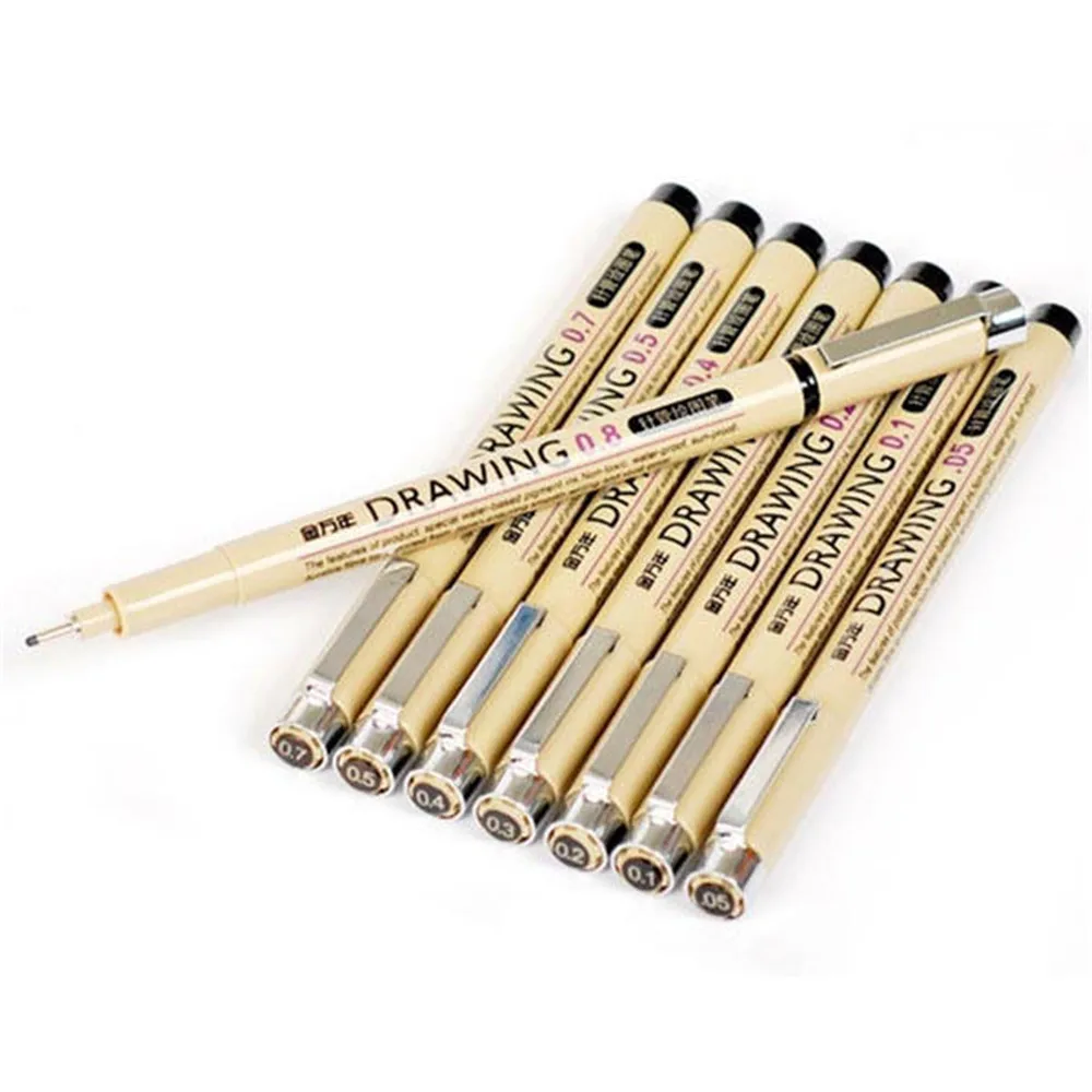 

0.05-1mm Black Gel Pens Graphic Drawing Sketch Design Pens Drawing Tool Comic Pen