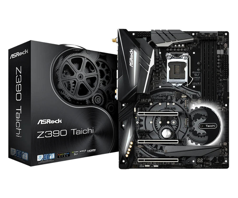 ASRock Z390 Taichi для Intel LGA 1151 Socket SATA3 Ultra M.2 интерфейс USB 3 1 тип A + C DDR4 ATX десктопная