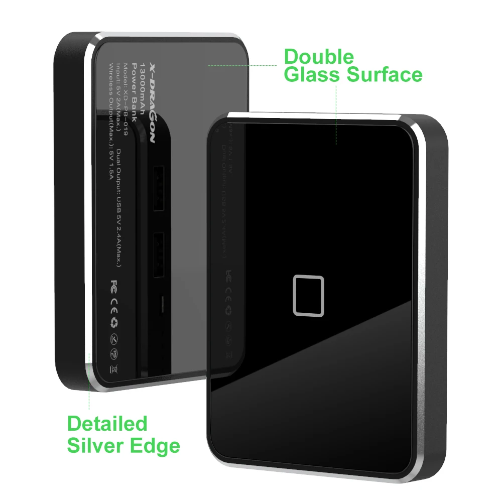 13000 мАч Беспроводное зарядное устройство Внешний аккумулятор Мобильный