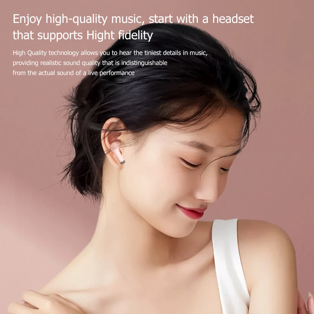 

Original Lenovo Wireless Bluetooth Earphones In-Ear TWS Music Stereo Earbuds Sports Headset For iPhone Xiaomi Samsung Headphone