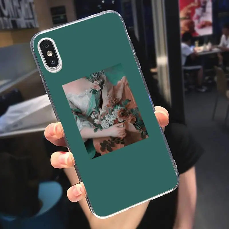 

Van Gogh retro art painting Phone Case Transparent soft For iphone 5 5s 5c se 6 6s 7 8 11 12 plus mini x xs xr pro max