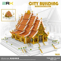 zrk diamond micro particle puzzle creative building block toy construction gift 7825 thailand grand palace series