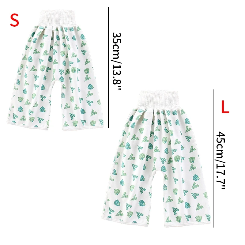 

2 In 1 Children's Diaper Skirt Baby Training Pants Waterproof Absorbent Potty Training Nappy Pants Washable Reusable Urine Pad
