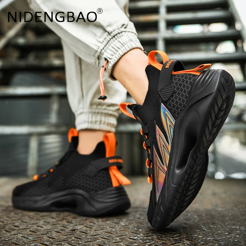 2021 Mens Sneakers Lightweight Breathable Outdoor Male Running Jogging Walking Sports Shoes Damping Tenis Zapatillas Hombre