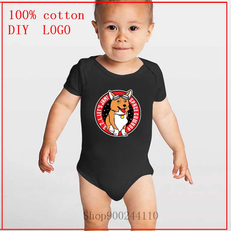 

Space cowboy corgi Designs Bodysuit Baby Newborn Baby One-Pieces Summer Rompers Unisex Jumpsuit Ropa de bebe Baby Short Sleeve
