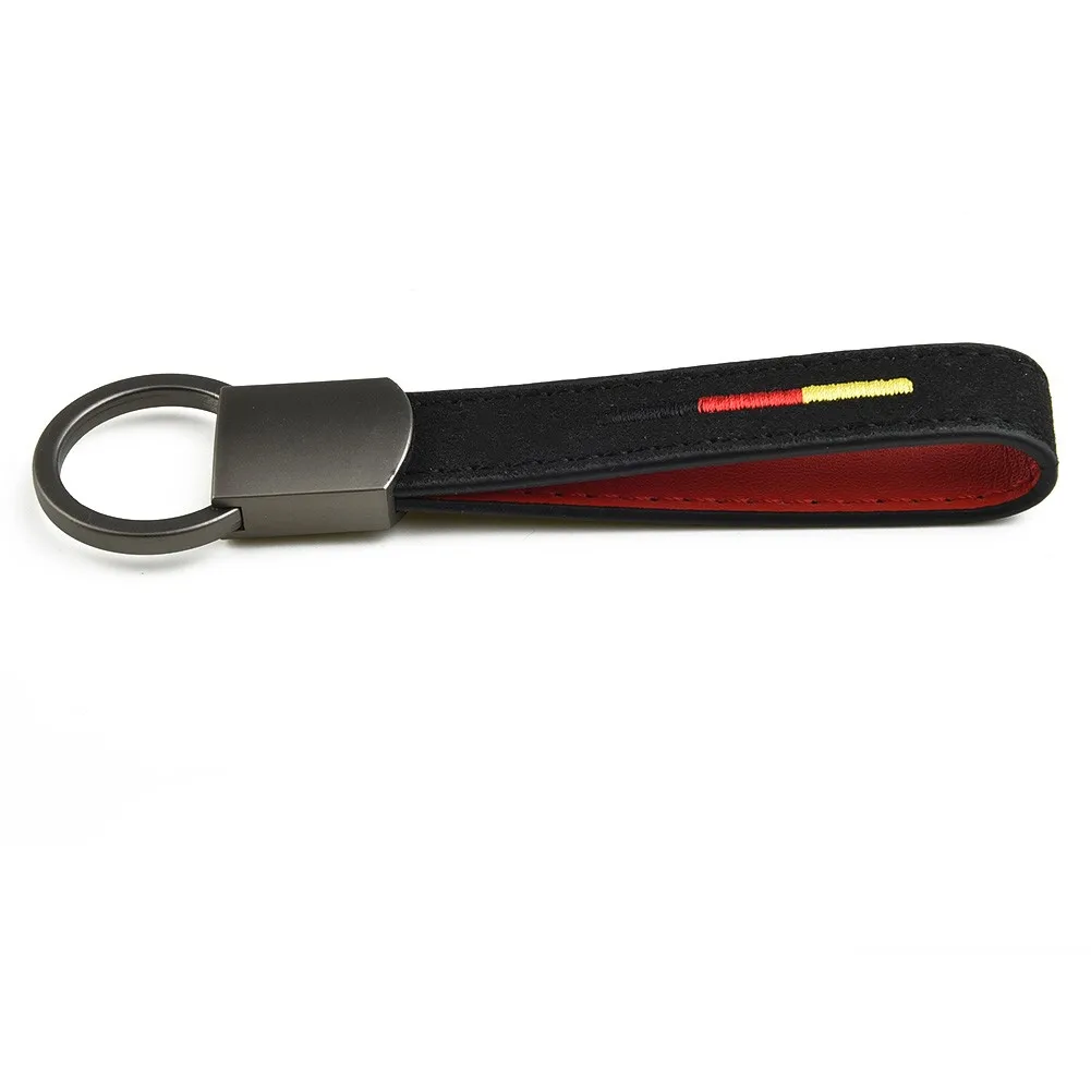 For BMW Car Keychain Replacement Tool Black Strap Accessories Lanyard Leather+Metal |