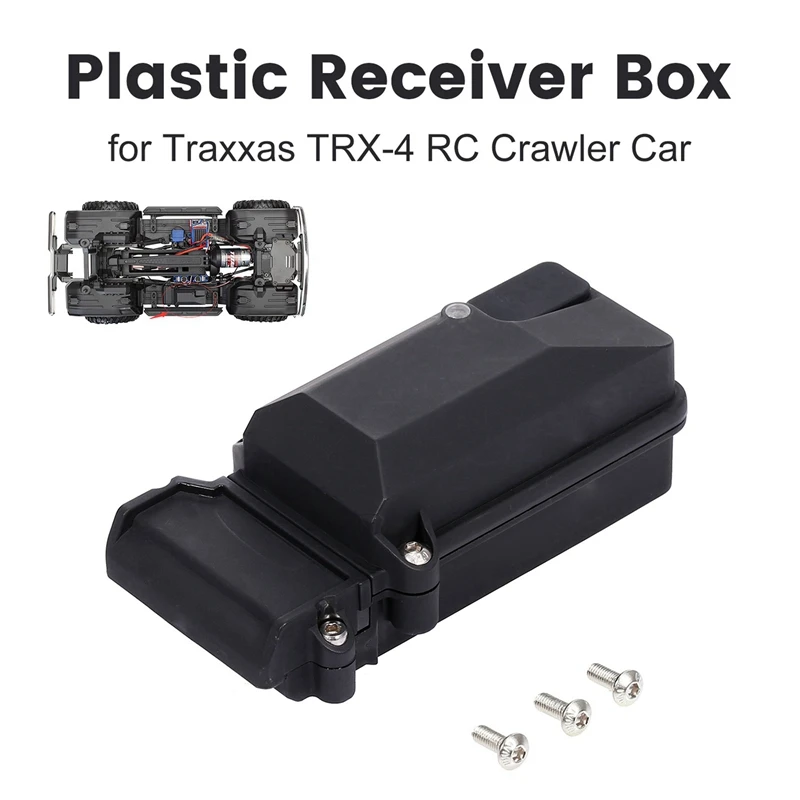 

1PCS Plastic Radio Device Receiver Box for 1/10 Axial SCX10 90046 D90 Traxxax TRX-4 & 1x Front Bumper