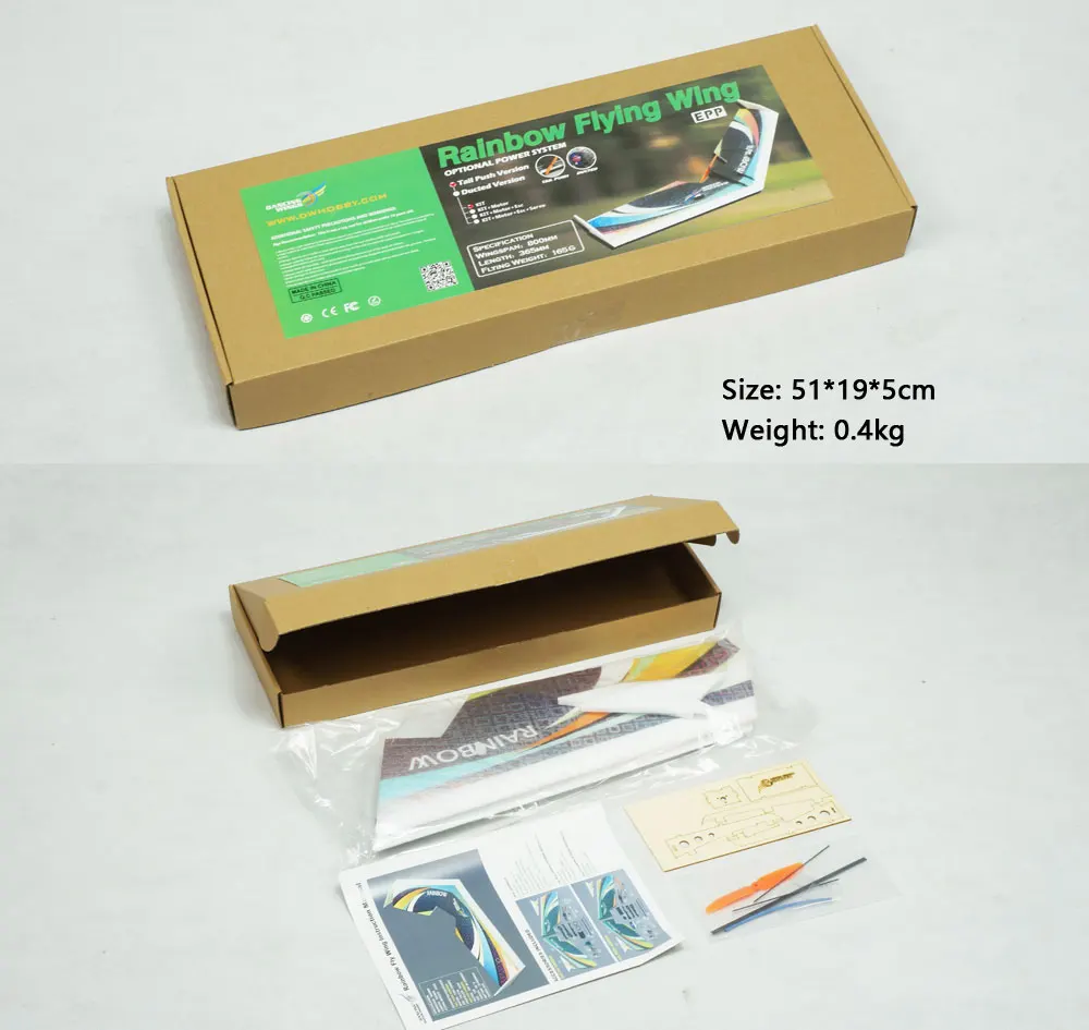 Бесплатная доставка распродажа EPP модель самолета Радужное крыло 800 мм размах