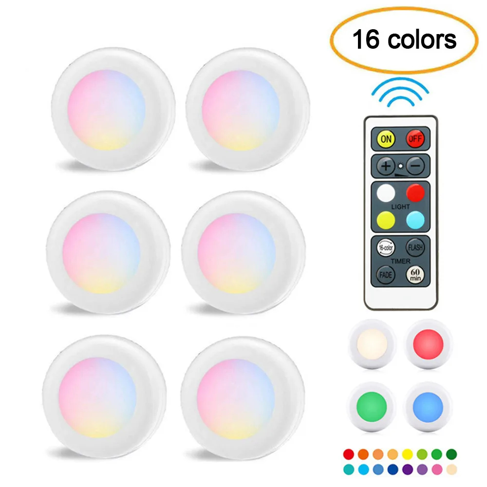 Светодиодная подсветка под шкаф лампа для шкафа RGB 16 цветов 3 режима сенсорный