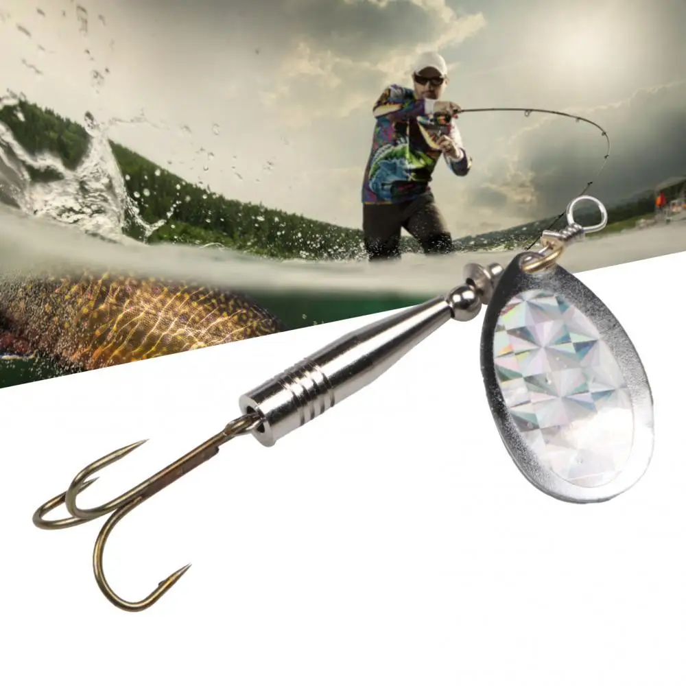 

40% Discounts Hot! 360 Degree Rotating Metal Sequin Bait Fishing Lure Hook Spinner Spoon Lures