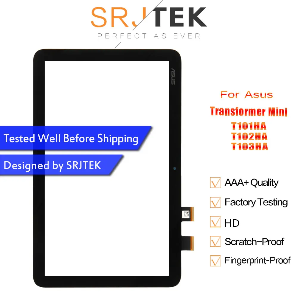 

SRJTEK Touchscreen For Asus Transformer Mini T103HA T103HAF T102HA T101HA T101H Touch Screen Digitizer Glass Panel Replacement