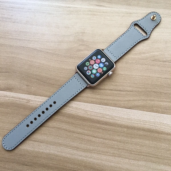 Ремешок для apple watch ремешок из натуральной Кожаный ремешок 42 мм, 38 мм, ремешок для наручных часов iwatch, Версия 44 мм 40 мм 5/4/3/2/1 браслет аксессуары