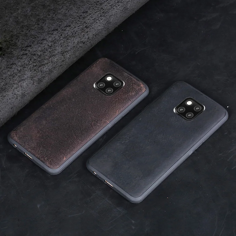 Чехол из воловьей кожи для телефона Huawei Mate 9 10 20 Pro P10 P20 P30 Lite чехол Crazy Horse Honor 8X