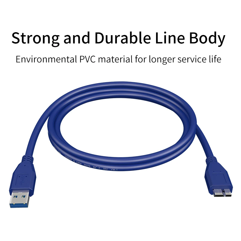 Кабель GCX USB 3 0 Micro B высокоскоростной кабель к для синхронизации данных внешнего