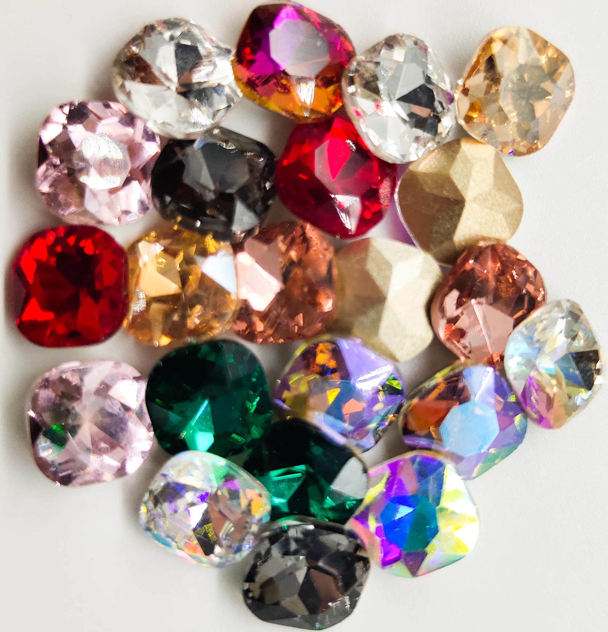 20 шт. 8*8 мм квадратные Стразы для ногтей по очень низкой цене кристаллы