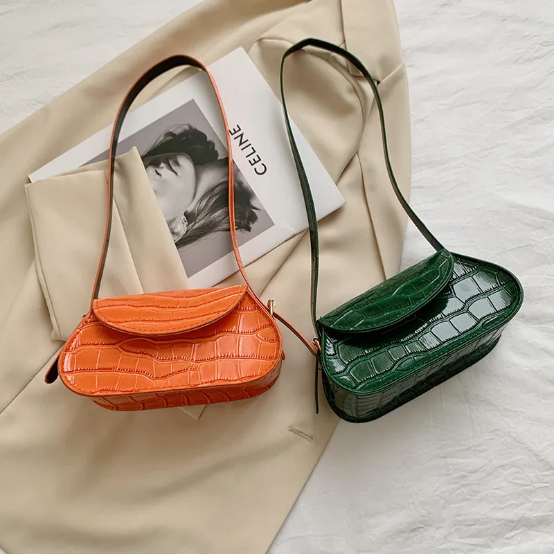 

Популярные сумки с узором под крокодиловую кожу, новые модные сумки через плечо из искусственной кожи для женщин, текстурированные Сумки на...